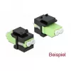 Keystone dangtelis DeLOCK 86806 juodas šviesolaidinėms movoms 10 vnt.