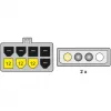 DeLOCK PCI Express maitinimo kabelis Įvairių spalvų 0,30 m 82397