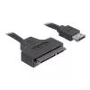 SATA laidas DeLOCK ESATAP-100 0,5 m, juodas