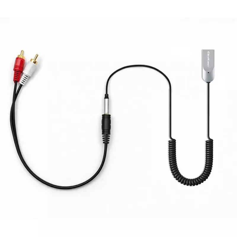 Belaidis garso imtuvo adapteris QOLTEC HiFi BT6.0 2xRC – Bluetooth garso imtuvas garsiakalbiams ir automobilio stereo sistemai