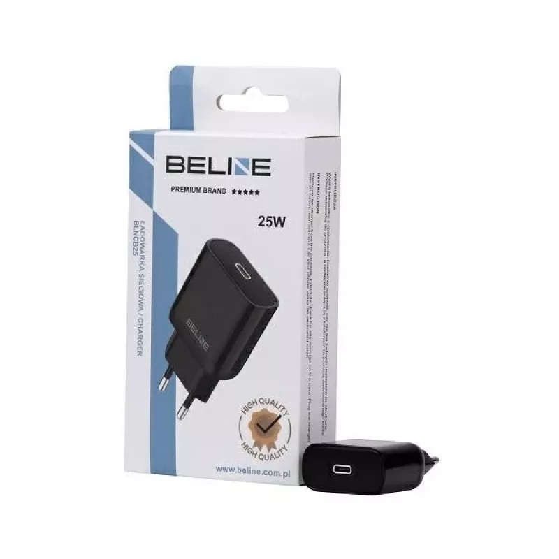 25 W USB-C PD 3.0 įkroviklis be laido, juodas