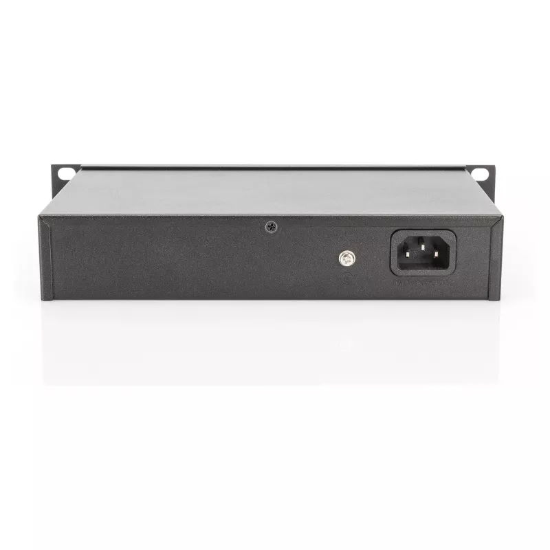 DIGITUS 10 colių Gigabit Ethernet komutatorius, 8 prievadų, nevaldomas - 8x Gigabit RJ45, montuojamas į stovą