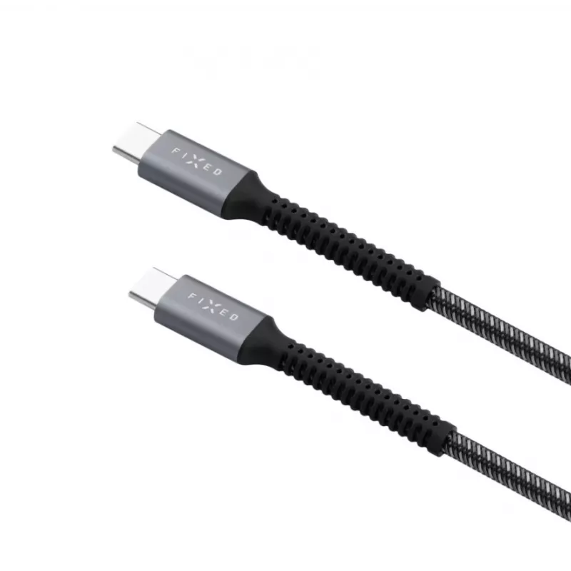 USB-C į USB-C laidas FIXED FIXDA-CC2-GR — 2 m, 240 W galios tiekimas