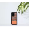 man and wood telefono dėklas Samsung Galaxy S20 Ultra — rudas langelis su juodu apvadu