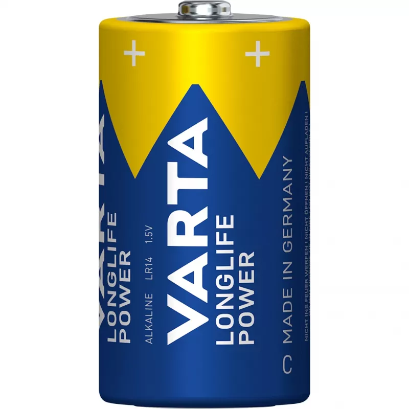 Baterija Varta Alkaline Baby C 04914 121 111 — C dydžio šarminė baterija, vienas elementas