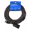 Aktyvus USB prievado ilgintuvas SAVIO CL-130 10 m USB 2.0 A kištukas–lizdas, 5 V, juodas
