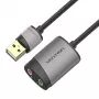 Vention USB išorinė garso plokštė 0,15 m pilka metalinė