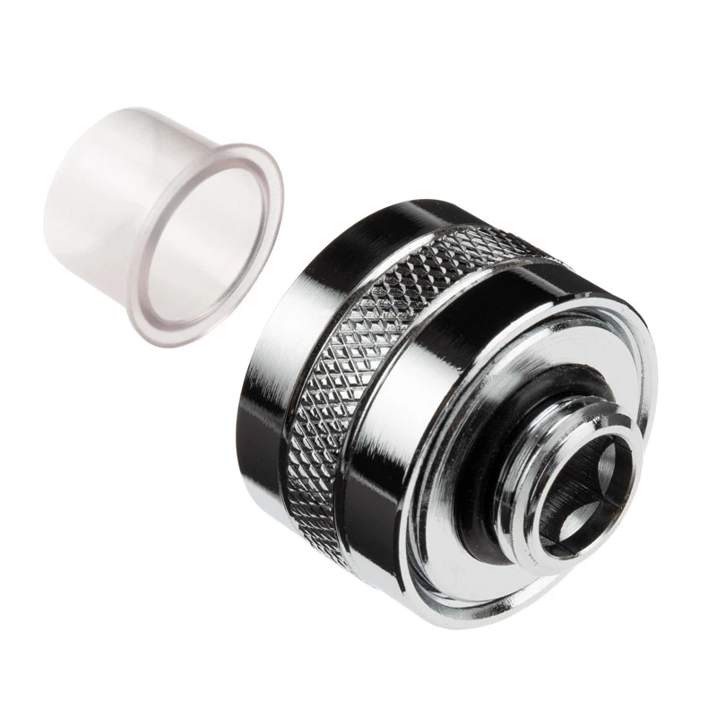 Alphacool Eiszapfen Pro Connector 16mm Hardtube Fitting G1/4, 6-Pack - chromas
