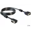 SVGA laidas DeLOCK 83173 2m VGA D-Sub juodas