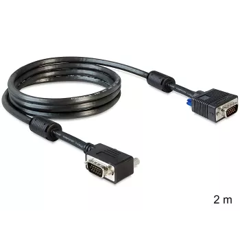 SVGA laidas DeLOCK 83173 2m VGA D-Sub juodas