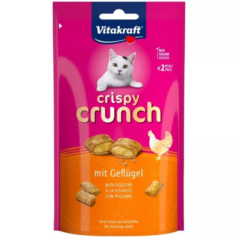 Kačių skanėstas Vitakraft Crispy Crunch paukštiena 60 g