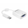 Vaizdo kabelio adapteris DeLOCK 61766 0,125m VGA DisplayPort baltas