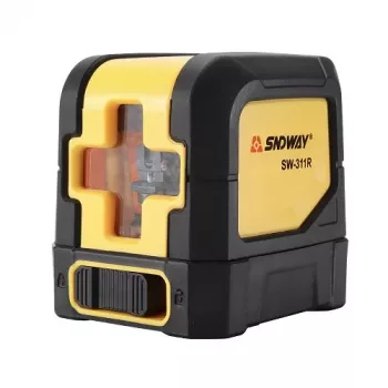 Kryžminių linijų lazerinis nivelyras SNDWAY SW-311R — mini 10 m diapazonas, raudonas spindulys