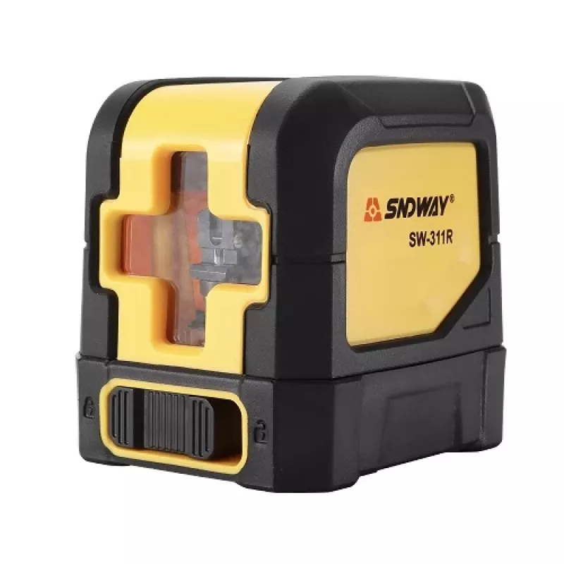 Kryžminių linijų lazerinis nivelyras SNDWAY SW-311R — mini 10 m diapazonas, raudonas spindulys