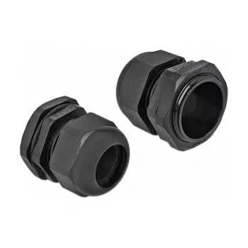 Kabelio riebokšlio DeLOCK 60226 juodo plastiko 10 vnt.