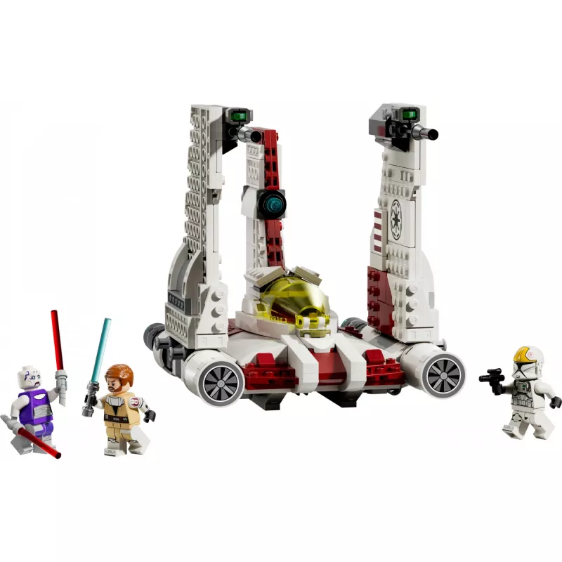 LEGO Star Wars V-19 Torrent Fighter 75432 statybos rinkinys — 567 vnt., 3 minifigūros, demonstravimo ir žaidimo modelis