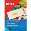 Adresų lipdukai agipa 100766 70 x 35 mm neoniniai žali nenuimami – 70×35 mm