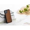 man and wood išmaniojo telefono dėklas iPhone 11 Pro Max — juodasis riešutmedis, medinė nugarėlė, apsauginis rėmelis