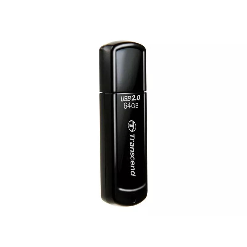 USB atmintinė Transcend JetFlash 350 64GB, USB 2.0, juoda