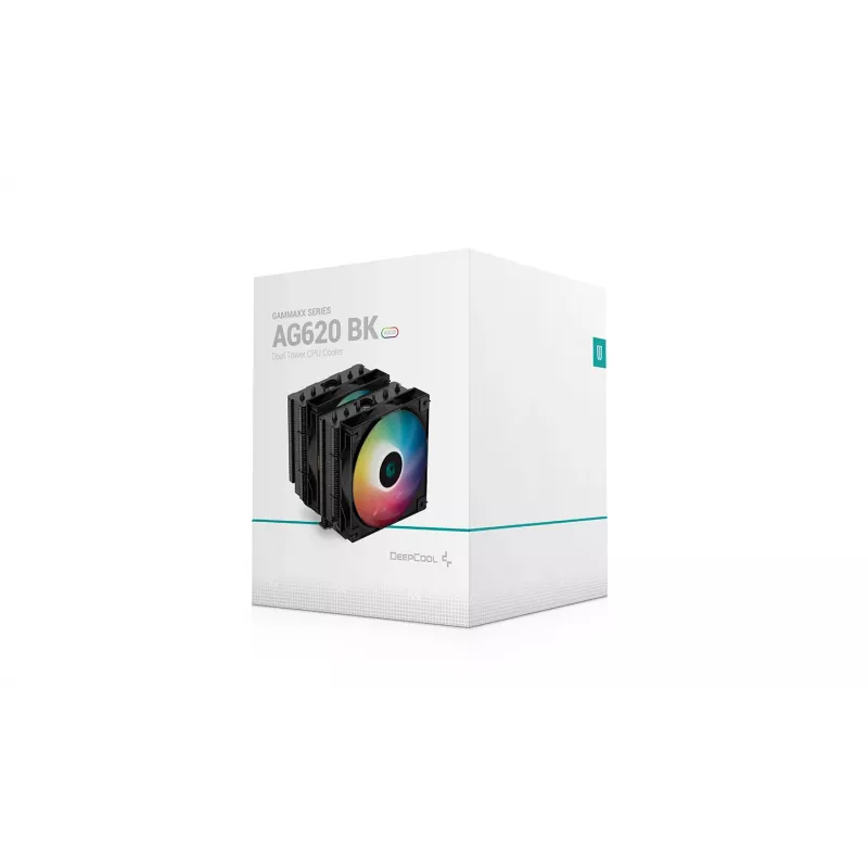 DeepCool AG620 BK ARGB procesoriaus oro aušintuvas 12 cm juodas, baltas 1 vnt.