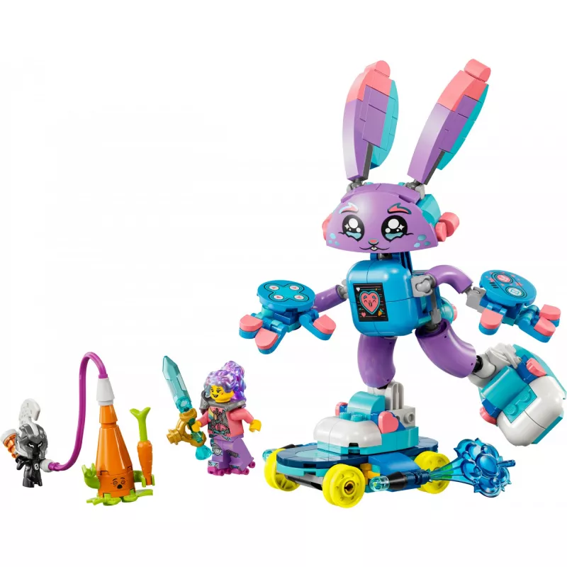 LEGO statybinių kaladėlių rinkinys LEGO 71490 Dreamzz Izzie and Bunchurro Gaming Bunny – personažų žaidimo rinkinys