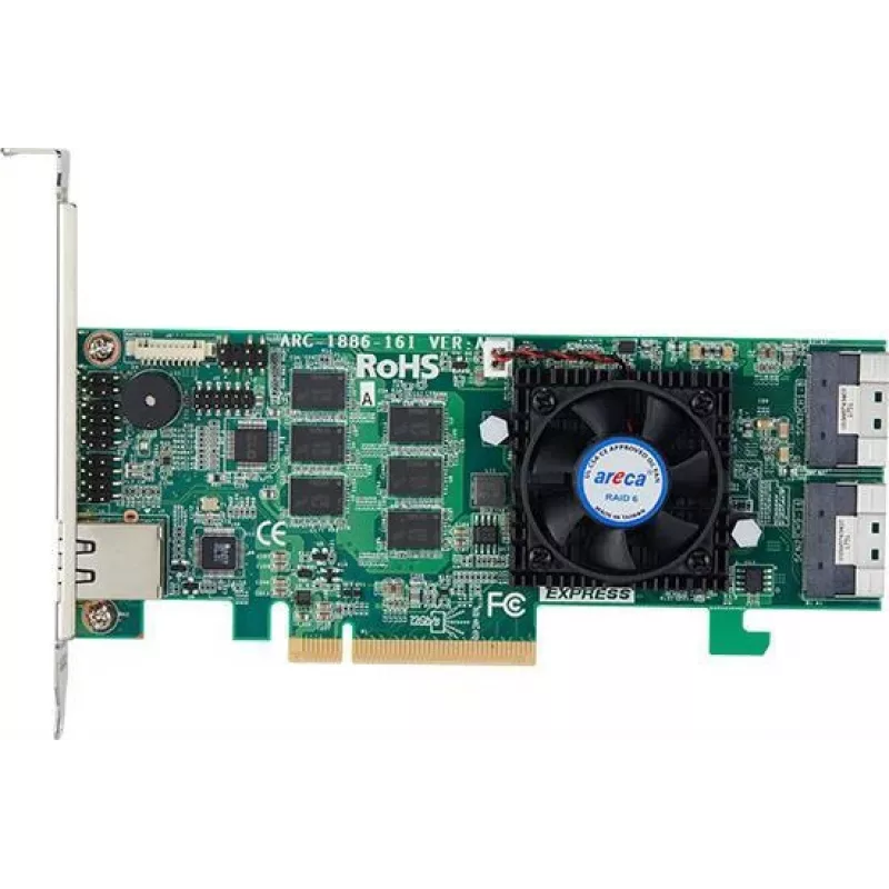Areca ARC-1886-16I RAID valdiklis PCI Express x8 4.0 12 Gbit/s