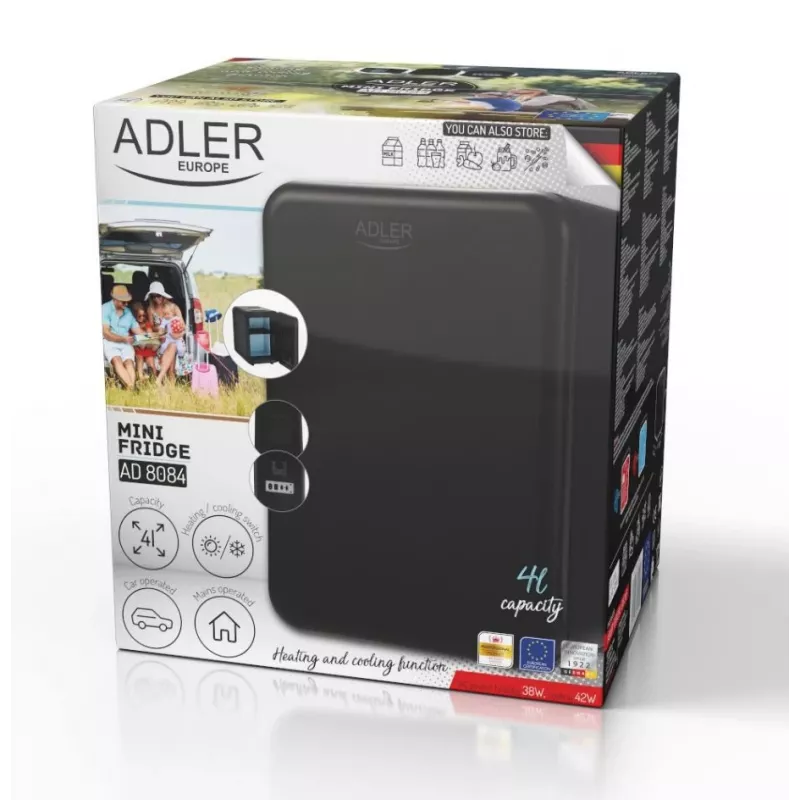 Adler Ad 8084 Mini šaldytuvas 4 L kintamoji/nuolatinė srovė