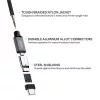 CB-CD6 Ultrafast Braided Quick Charge USB C - USB C 2m