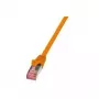 Tinklo kabelis LogiLink 10m Kat.6 RJ-45 S/FTP oranžinis