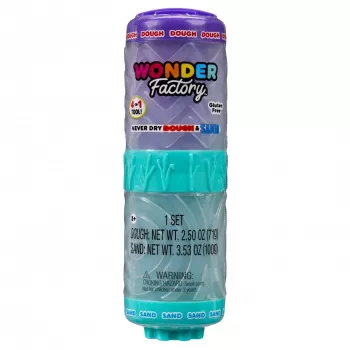 Plastikinė masė Wonder Factory Never Dry Dough, violetinė žalsvai mėlyna