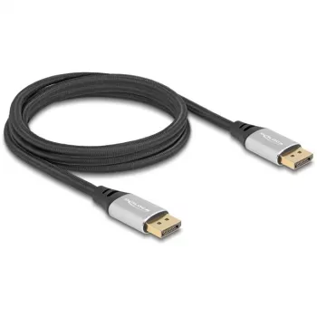 DeLOCK DisplayPort laidas 16K 60 Hz 2 m sidabrinis metalinis
