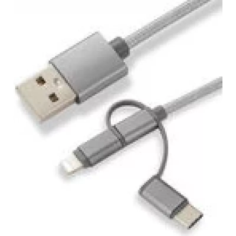 CoreParts MOBX-ACC-003 USB laidas 1 m Micro-USB A Micro-USB B Pilka
