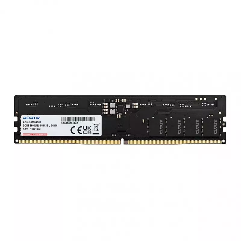 ADATA AD5U560064G-S atminties modulis 64 GB 1 x 64 GB DDR5 5600 MT/s 288-pin DIMM