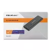 Qoltec 50311 saugojimo įrenginio korpusas SSD korpusas Juodas M.2