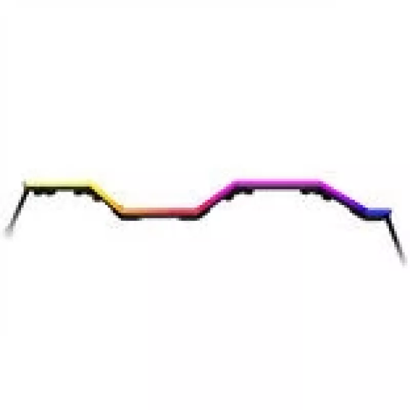 RGB apšvietimo stiprinimo rinkinys HYTE Noodle — Universalus korpusas, juoda, 575×14×5,3 mm
