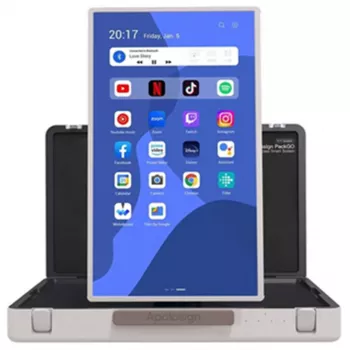 ALLNET pristatymo lagaminas Aukštos kokybės ekranas 27 colių. Android 13. RK3588. HDMI įvestis. Nešiojimo dėklas