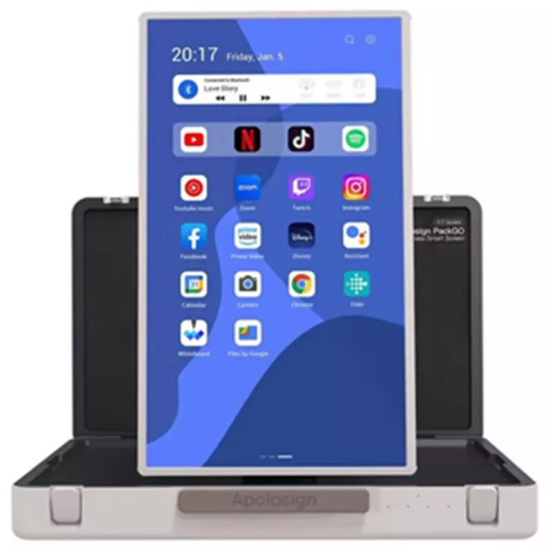ALLNET pristatymo lagaminas Aukštos kokybės ekranas 27 colių. Android 13. RK3588. HDMI įvestis. Nešiojimo dėklas