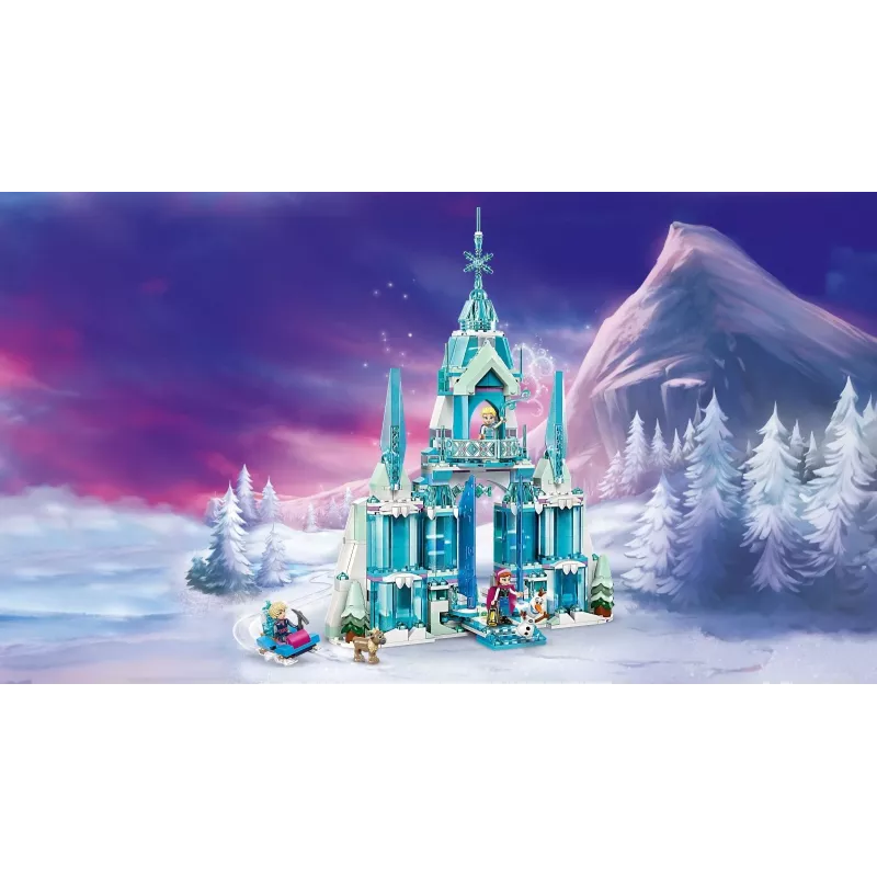 Konstruktorius LEGO Disney Princess Elsa's Winter Palace 43244 — statybos rinkinys kūrybiškam žaidimui