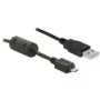 DeLOCK - USB laidas - USB A tipo, 4 kontaktų (V) - Micro-USB, B tipo (V) - 1 m (82299)