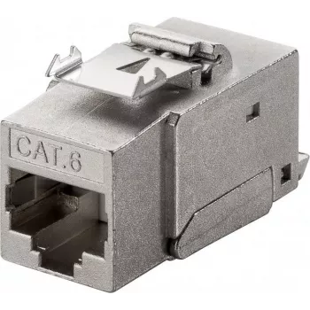 Wentronic Goobay CAT 6 KeyStone RJ45 lizdas, STP ekranuotas, 250 MHz - jungtis: LSA, cinko lietinio korpusas (90863)