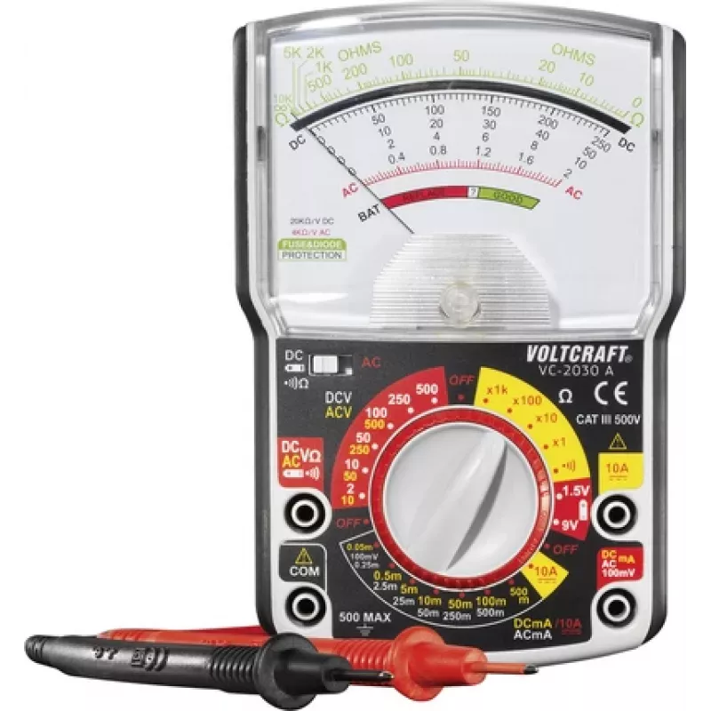 VOLTCRAFT VC-2030A rankinis multimetras analoginis CAT III 500 V (VC-2030A)
