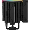 Oro aušintuvas DeepCool AK620 Digital PRO — 120 mm ventiliatorius, 1750 RPM, 25 dB, 12 V, tinkamas LGA1700/AM5, juodas