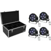 LED grindų šviestuvas EUROLITE SLS-603 TCL UV 4x — LED scenos/grindų lempa su 4 UV TCL vamzdeliais