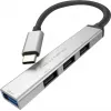 ROLINE USB3.2 Gen1 Hub 4x USB-A 1x 3.0+3x 2.0 Type C kabelis (14.02.5053)