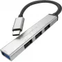 ROLINE USB3.2 Gen1 Hub 4x USB-A 1x 3.0+3x 2.0 Type C kabelis (14.02.5053)