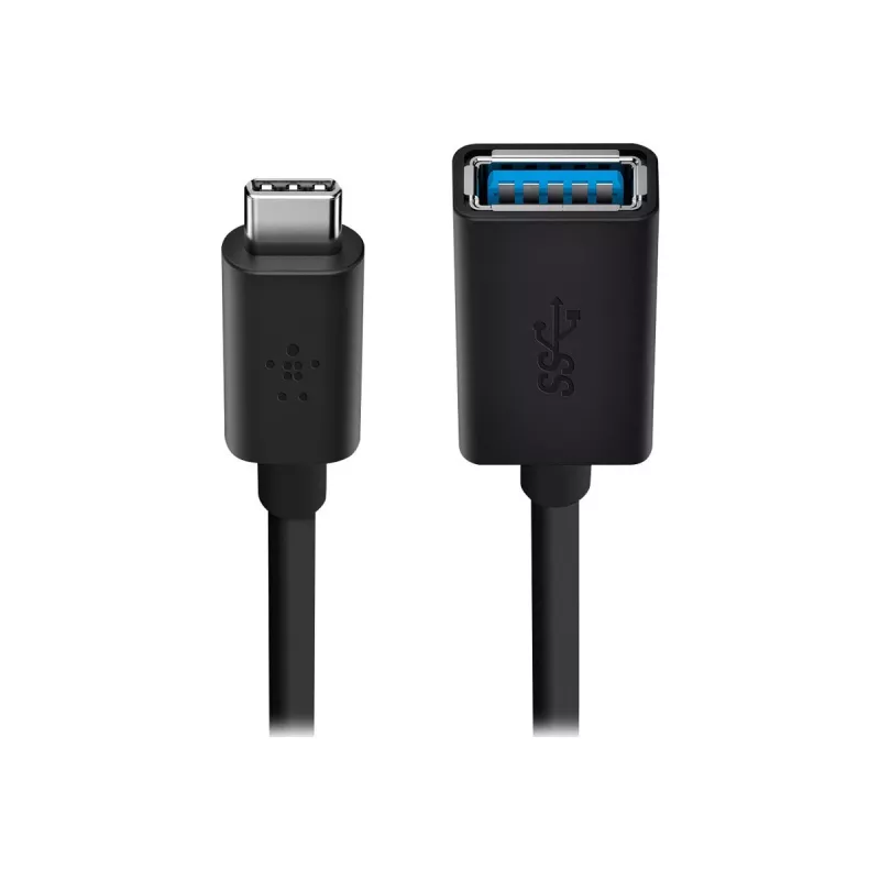 Belkin USB 3.0 lizdas 5GBit/s USB-C į USB-A 1m pilka (F2CU036BTBLK)