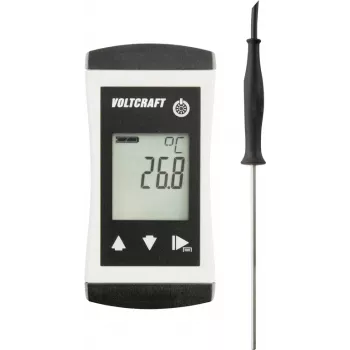 VOLTCRAFT PTM 100 + TPT-201 temperatūros matavimo prietaisas -200 - 450 °C zondo tipas Pt1000 IP65