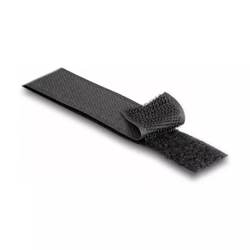 DeLOCK tvirta lipni juosta su kabliukais ir kilpelėmis 15 m x 25 mm juoda