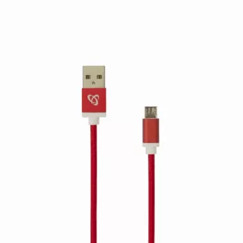 Sbox USB->Micro USB M/M 1.5m USB-10315R raudonas