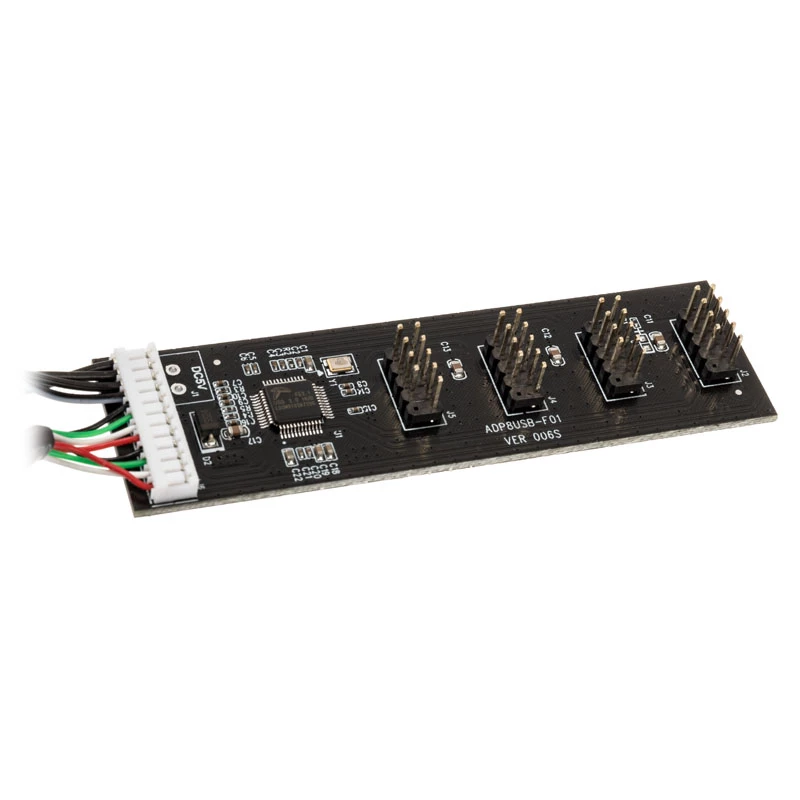 USB šakotuvo plokštė Kolink USB 2.0 su 60 cm USB ir Molex kabeliu